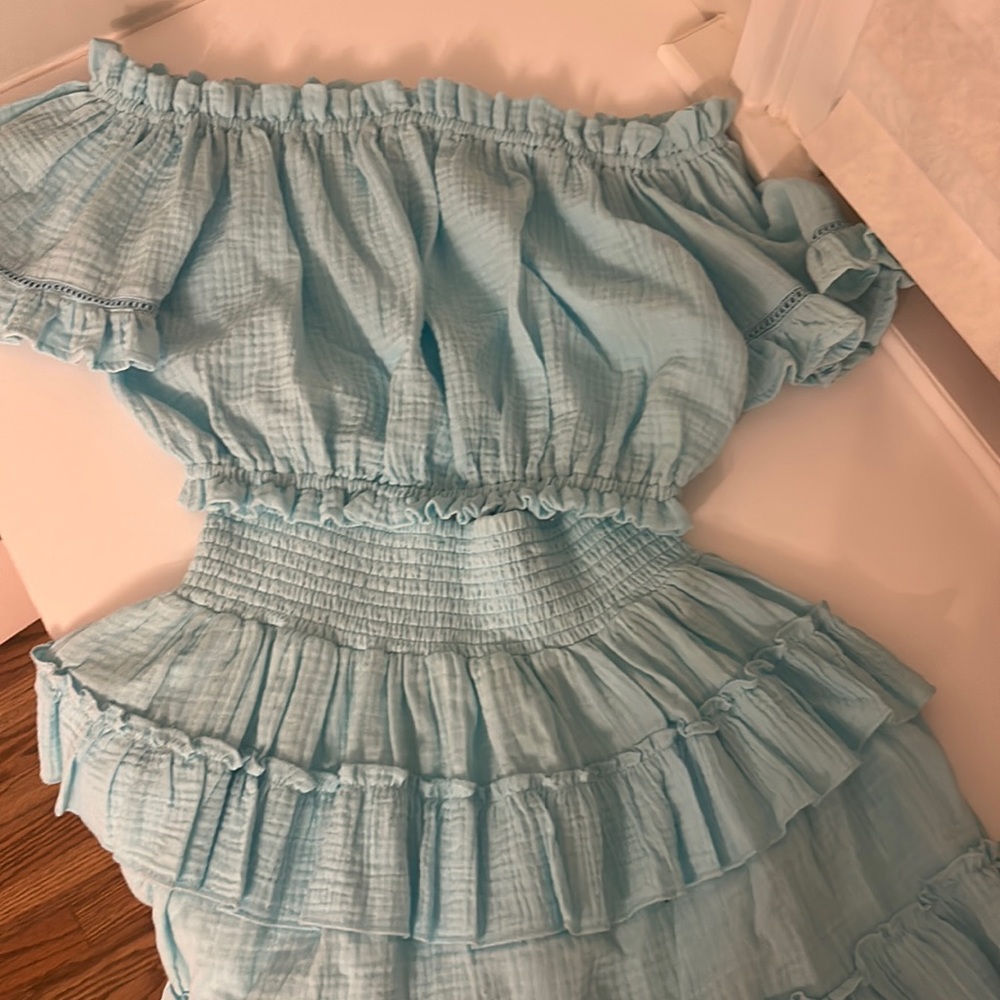 Ocean Drive blue skirt and Top Matching set- Medium